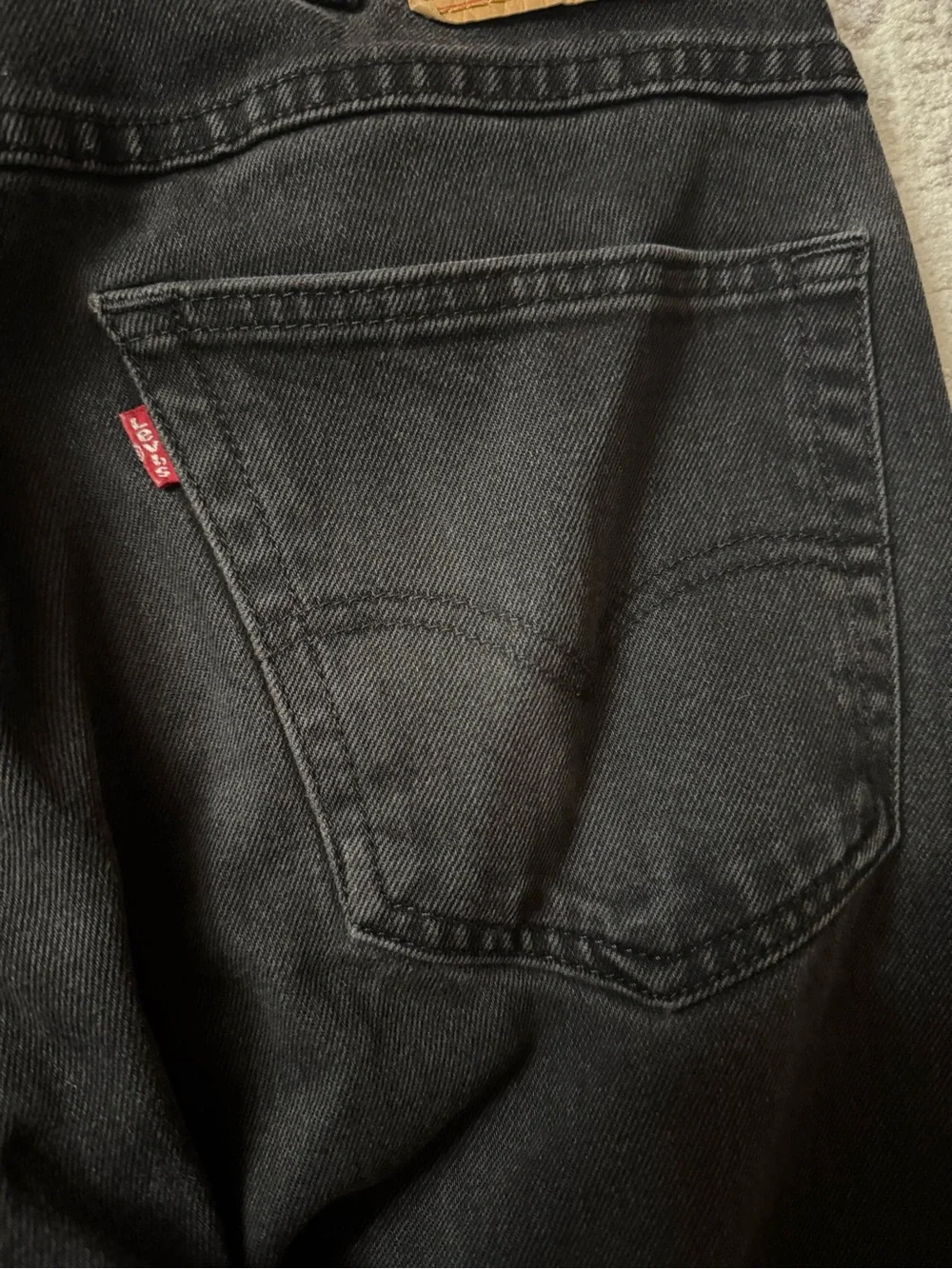 Levi's Men's Black Western Fit Jeans